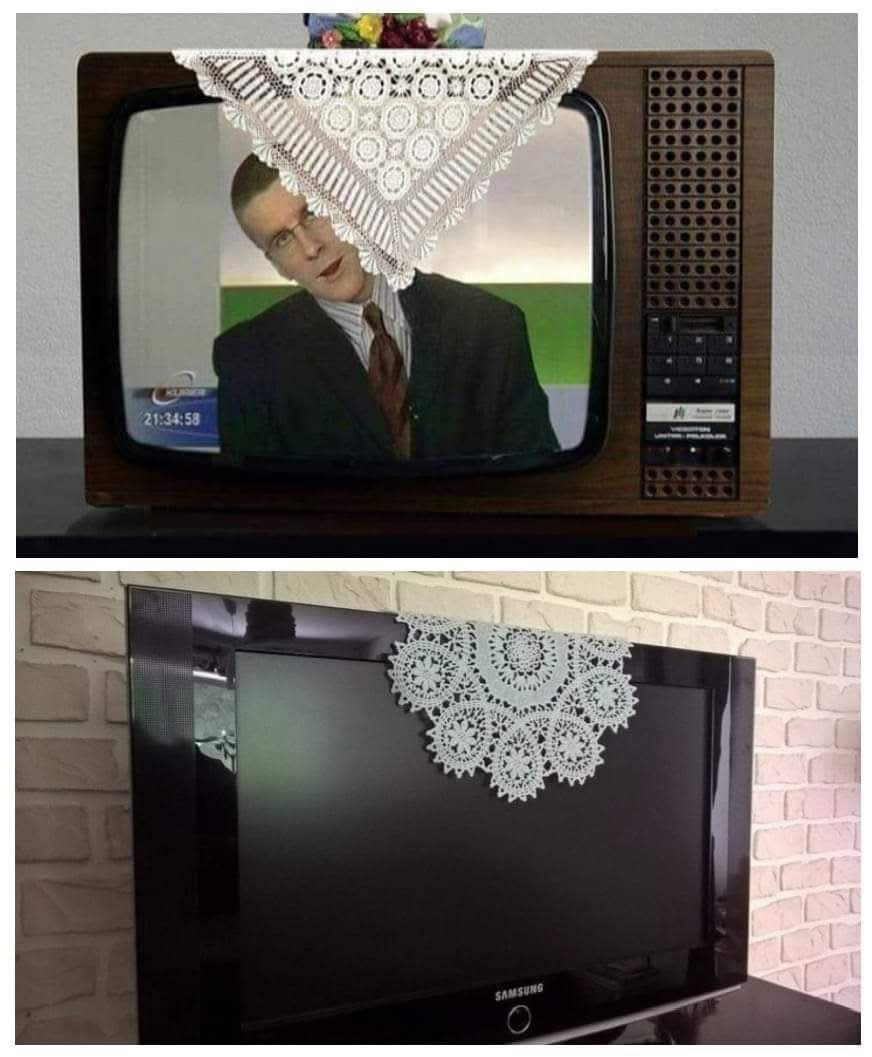 Minden nagymama tévéje régen és ma 😂
