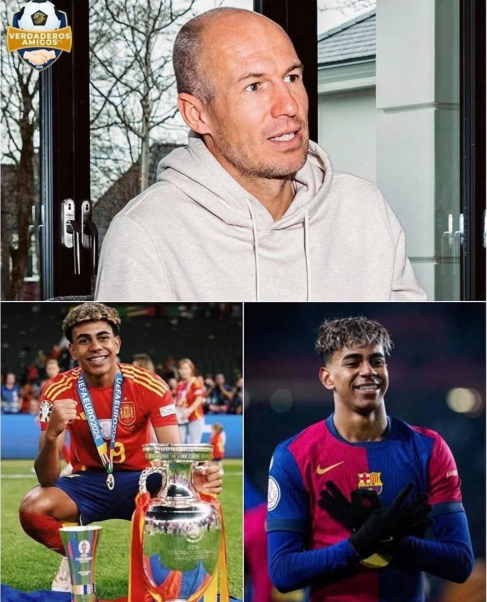 Arjen Robben Lamine Yamalról„Rengeteg tehetséget láttam már életemben, de amit ez a srác, Lamine Yamal csinál, az teljesen más szint. Mindössze 17 éves, mégis egy veterán érettségével játszik. A bal lába varázslatos. Aranylabda? Igen, megérdemli! Az életkor csak egy szám, ha valaki ekkora zseni. Emlékszem, amikor még játszottam, azt mondtam: ‘Majd passzolok, ha találok nálam jobb játékost.’ Nos, ha Yamal a csapatomban lenne, minden támadásnál neki adnám a labdát! Az egész világ évekig Yamalról fog beszélni!”