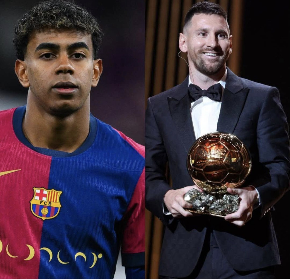 🗣️ Lamine Yamal: „Messi? Már annak is nagyon örülnék, ha Leo pályafutásának a fele címét elérném.”Hogy ez mit jelent a gyakorlatban? Íme Lionel Messi karrierjének a fele:⚽ 425 gól🎯 187 gólpassz🏆 22 jelentős trófea🥇 4 Aranylabda👟 3 Európai Aranycipő⚽ 4 Pichichi-trófea🏆 6 bajnoki cím🏆 2 Bajnokok Ligája-győzelemMessi pályafutásának még a fele is minden idők egyik legkiemelkedőbb futballkarrierjének számítana. 😳🇦🇷