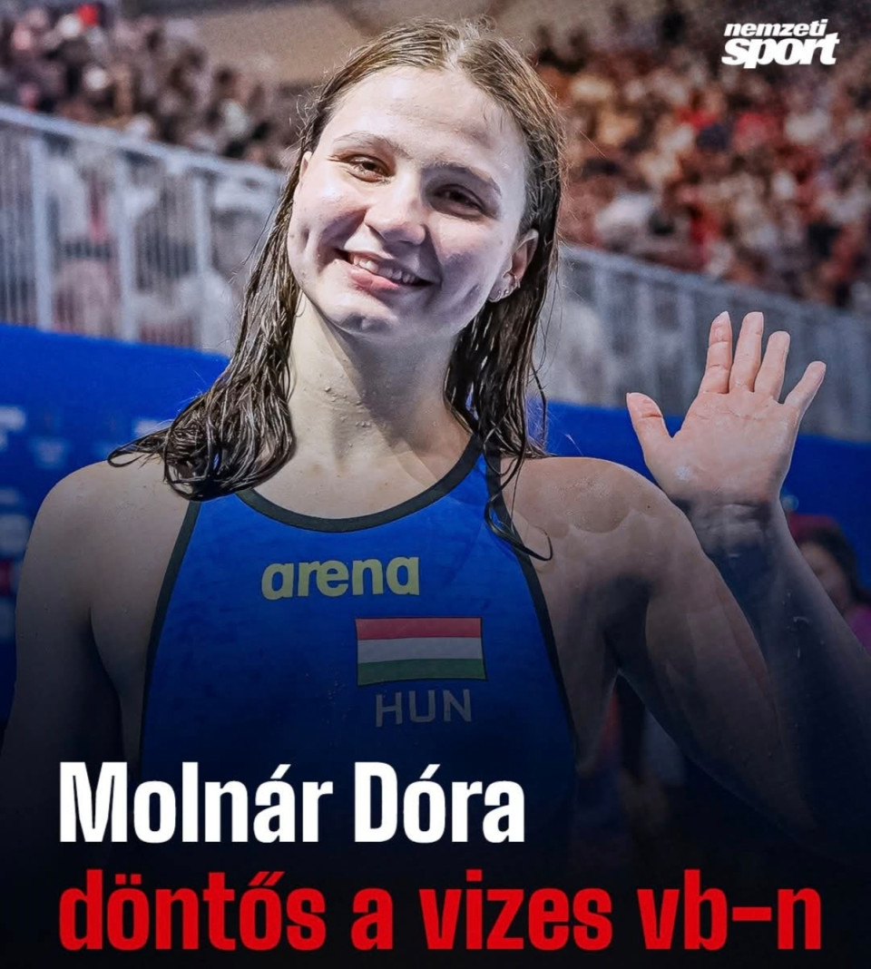 Molnár Dóra ott van a döntőben női 200 m háton a szingapúri vizes világbajnokságon! 🇭🇺 👏