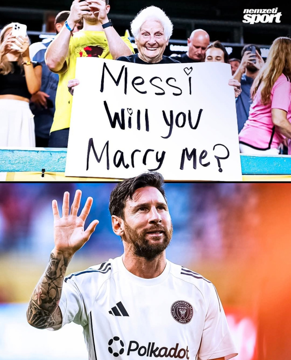 „Messi, elveszel feleségül?” – egy idős hölgy feltette a nagy kérdést az Inter Miami klasszisának. 😂 💍