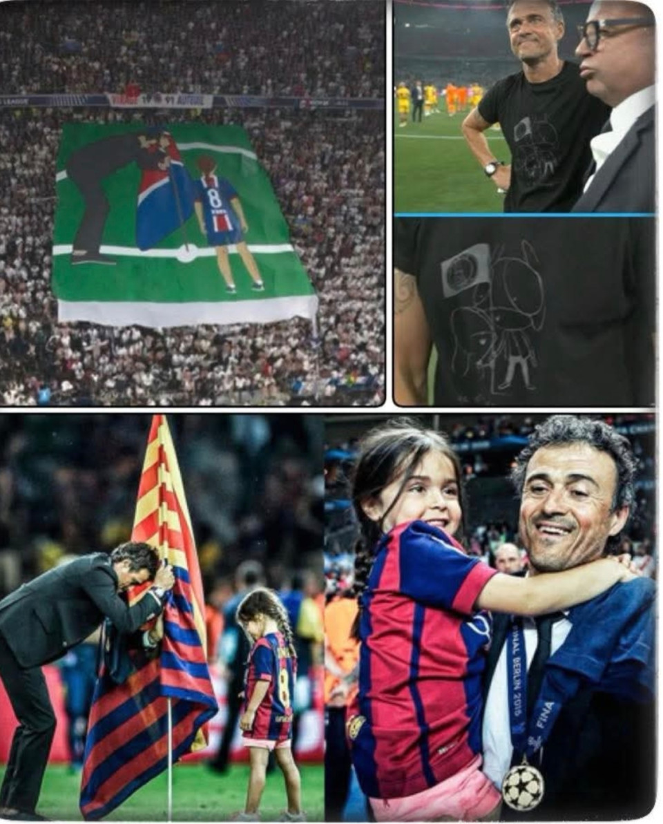 “Emlékszem egy hihetetlen fotóra a lányommal, miután megnyertük a Bajnokok Ligáját, amint egy Barça-zászlót helyezünk a pályára. Bárcsak én is megtehetném ugyanezt a PSG-vel. Fizikailag nem lesz ott, de lelkileg igen, és ez nagyon fontos számomra.”-mondta a mai BL-döntő előtt Luis Enrique a PSG edzője 2015-ben Luis Enrique a kislányával együtt szúrta le a Barcelona-zászlót a berlini gyepre – a BL-győzelem után. Ma este, ugyanaz az ember – másik csapattal, másik történettel – a PSG zászlaját tűzi le Münchenben. De valaki nagyon hiányzik mellőle… 💔